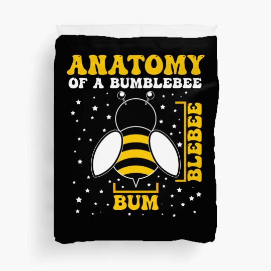 Anatomy of a Bumblebee Bee Lover Gift Duvet Covers