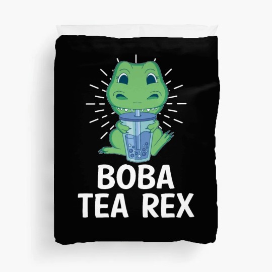 Boba Tea Rex Bubble Tea Lover Boba Tea Drinker Duvet Covers