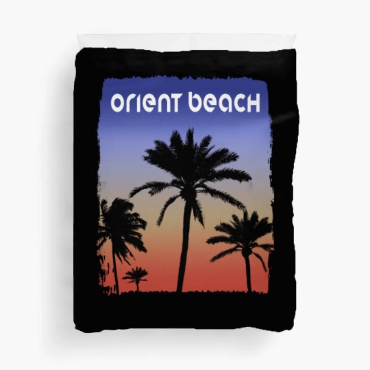Orient Beach Saint Martin Sunset Vacation Duvet Covers