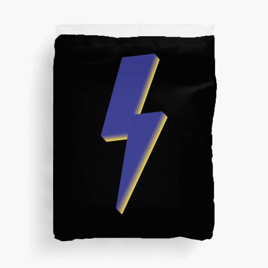 Lightning Bolt Blue 3D Duvet Covers