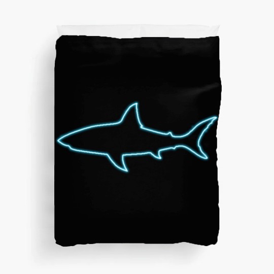 Neon Great White Shark Duvet Covers