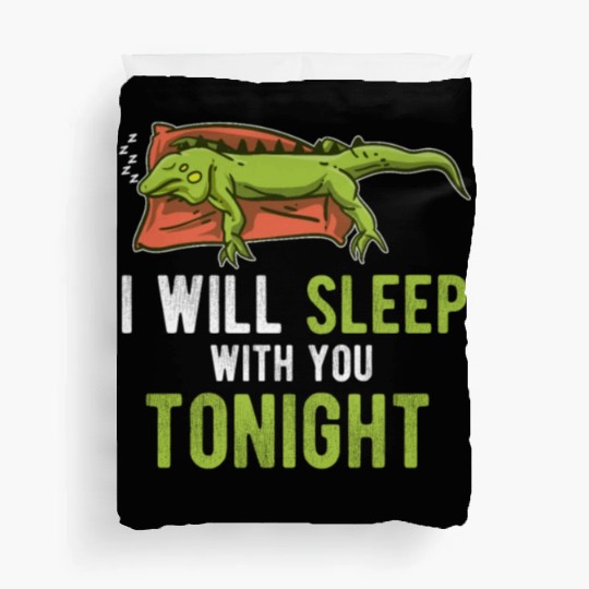 Sleep Tonight Lazy Pet Reptile Lizard Funny Iguana Duvet Covers