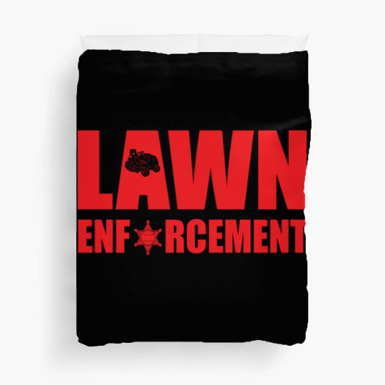 Funny Lawn Enforcement Outfit Grass Cutting Duvet Covers