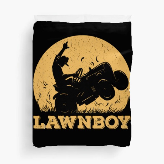 Funny Lawnboy Outfit Lawn Mower Lawn Mowing Duvet Covers