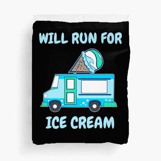 Ice Cream Lover Summer Ice Cream Truck Duvet Covers