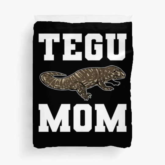Tegu Mom Lizard Lover Reptile Keeper Animal Lover Duvet Covers