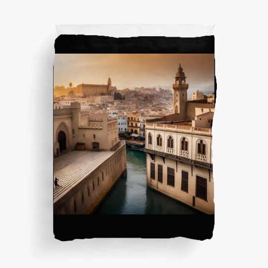 Fantasy pictures ,town Morocco ,city casablanca Duvet Covers