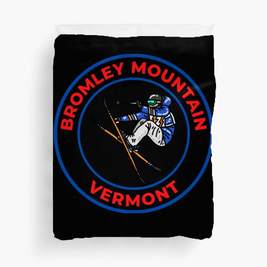 Retro Skiing Bromley Mountain Vermont Souvenir Duvet Covers