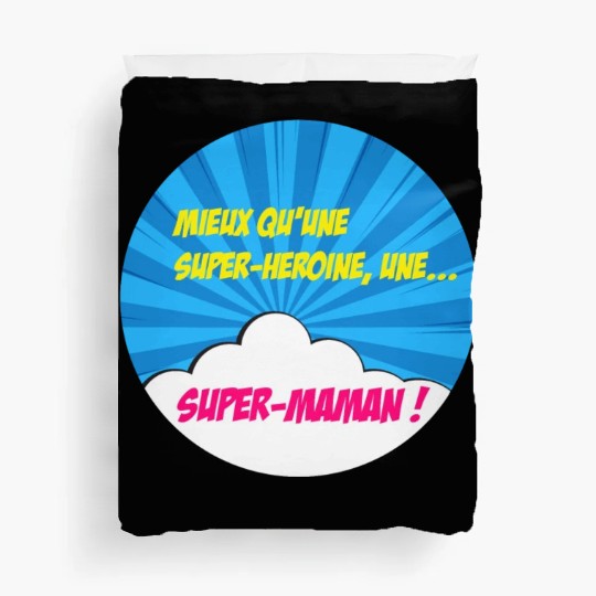 Super-mom super-hero. Best mom Mother's day Comics Duvet Covers