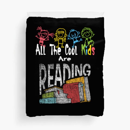 All The Are Reading Daycare Reading Teacher Book Duvet Covers