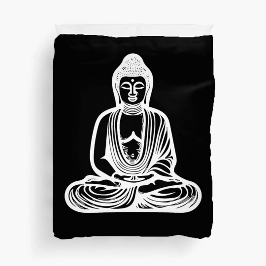 Deep Meditation Buddha Portrait Spiritual Nature Duvet Covers