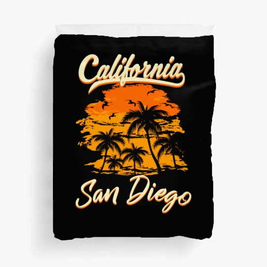 San Diego California Beach Duvet Covers