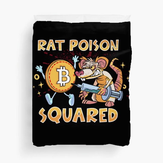 Rat Poison Squared funny Duvet Covers