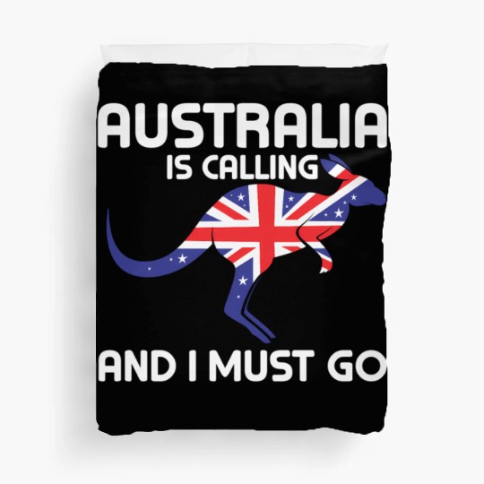 Australia Is Calling And I Must Go Kangaroo Austra Duvet Covers