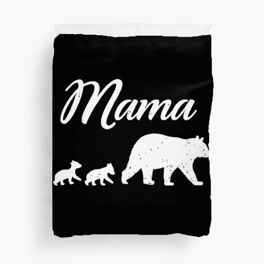 Mama Bear - With Two Cubs Twin Mom Mother's Day Gi Duvet Covers