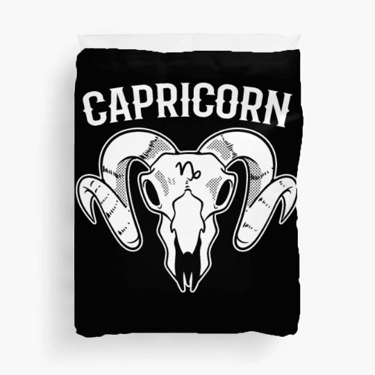 Capricorn Zodiac Sign Tarot Card Reader Duvet Covers