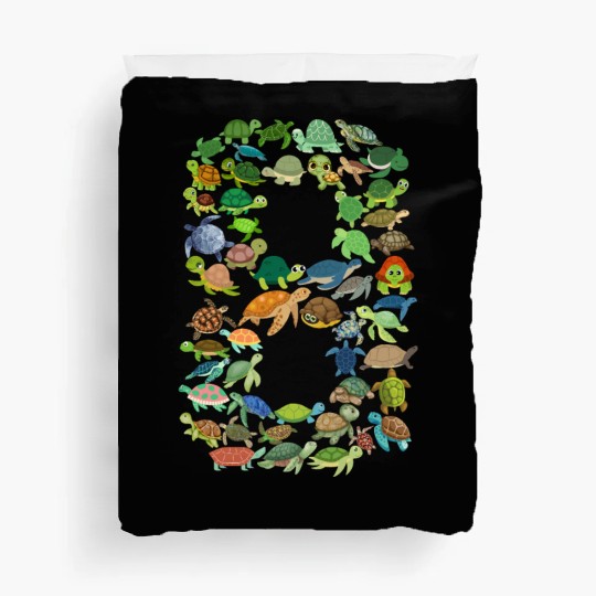 8th Birthday Sea Turtle Tortoise Theme 8 Year Old Duvet Covers