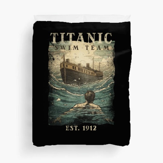 Titanic Swim Team Established 1912 RMS Titanic Duvet Covers