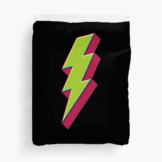 Green Lightning Bolt Duvet Covers