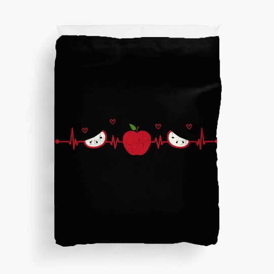 Apples Heartbeat Apple Picking Farmer Picker Duvet Covers