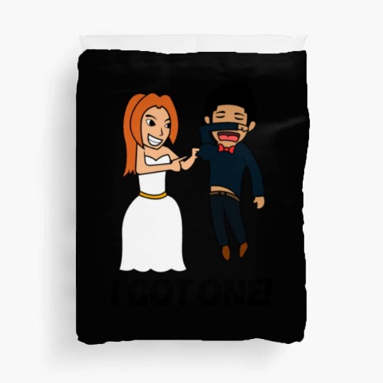 FUNNY BRIDE TO BE I BRIDE SQUAD JUST MARRIED GIFT Duvet Covers