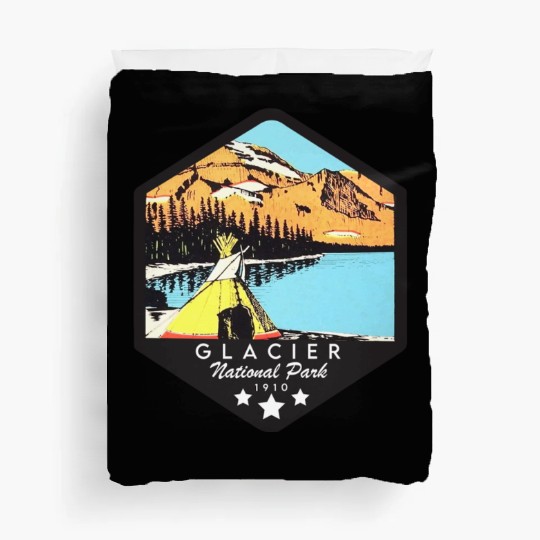 Glacier national park Duvet Covers