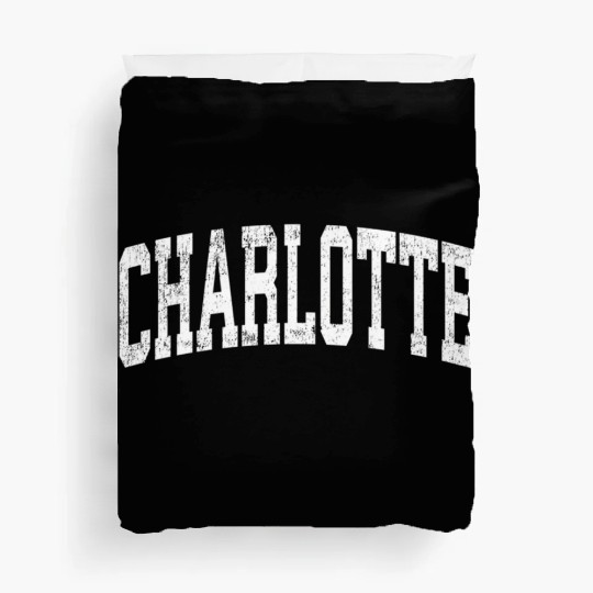 Charlotte North Carolina Nc Athletic Sports Duvet Covers
