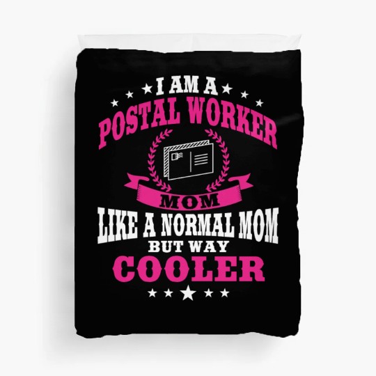 Funny Postal Worker Mom Postwoman Mother's Day Duvet Covers