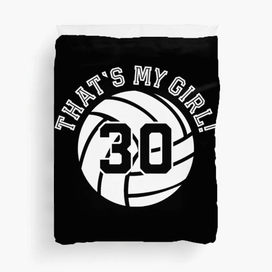 30 Volleyball Player That'S My Cheer Mom Dad Team Duvet Covers