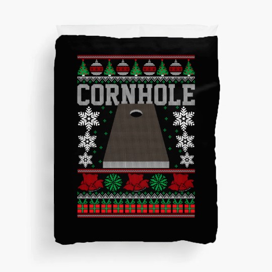 Cornhole Ugly Happy Duvet Covers