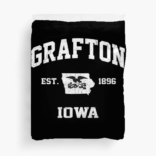 Grafton Iowa Ia State Athletic Style Duvet Covers