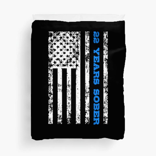 Sobriety 22 Years Sober Duvet Covers
