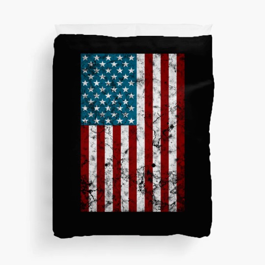 July 4Th Distressed Patriotic American Flag Duvet Covers