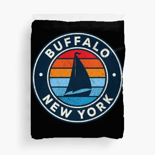 Buffalo New York Ny Sailboat 70S Duvet Covers