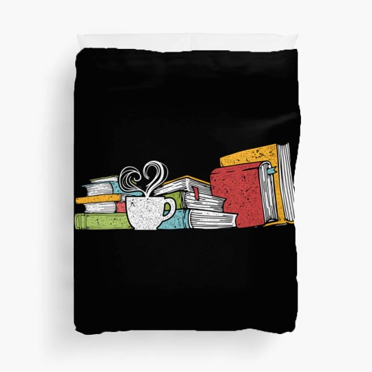 Tea And Book Reading Duvet Covers