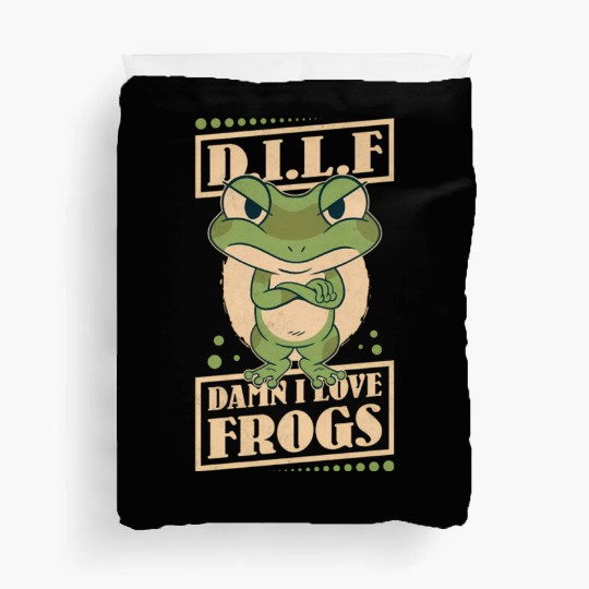 Damn I Love Frogs Duvet Covers