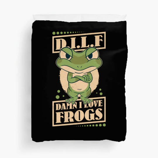 Damn I Love Frogs Duvet Covers