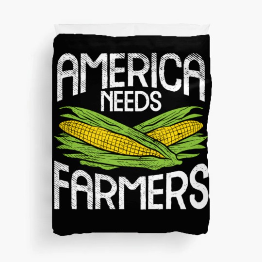America Needs Farmers Agriculture Corn Farming Duvet Covers