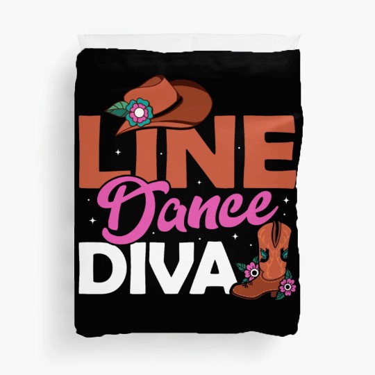 Line Dance Diva Country Music Western Duvet Covers