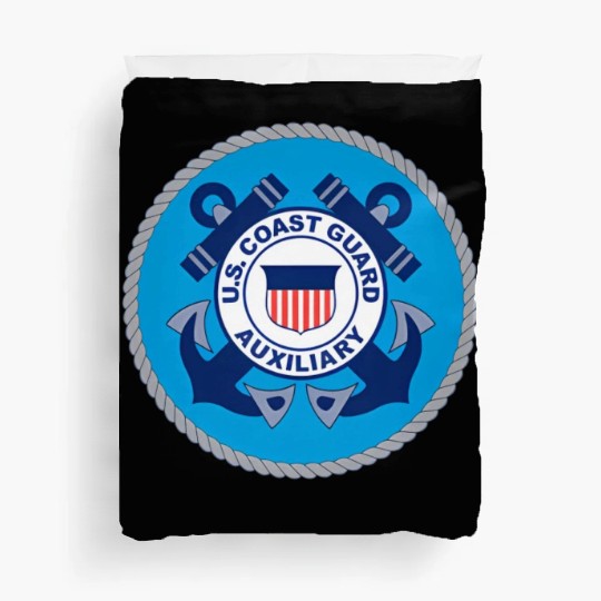 Us Coast Guard Auxiliary Uscga Volunteer Service Duvet Covers