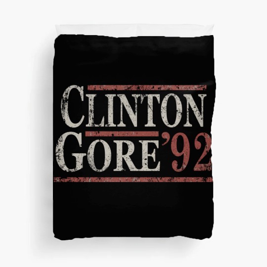 Distressed Bill Clinton Al Gore 1992 Duvet Covers