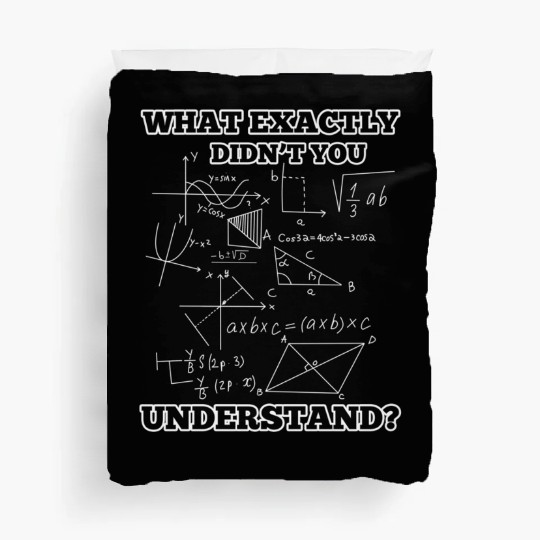 Math Science Physics Duvet Covers