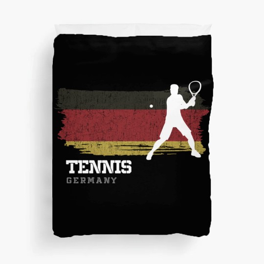 Tennis Germany Flag Team Tennis Player Tennis Duvet Covers