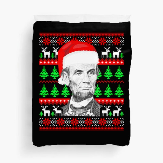 Abraham Lincoln Santa Ugly Duvet Covers