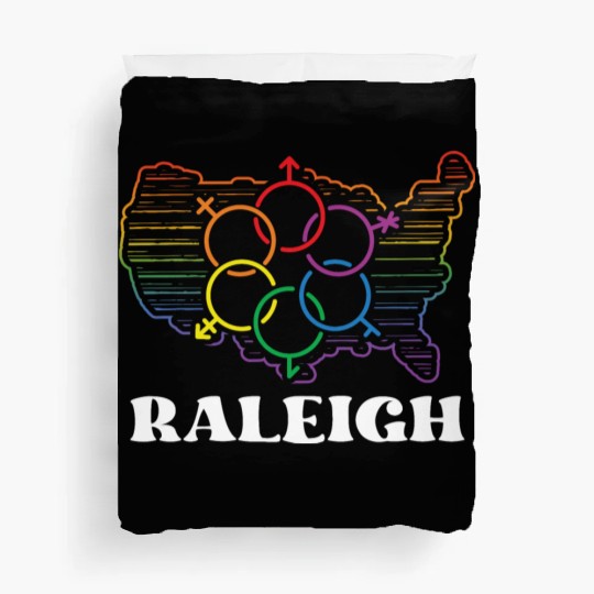 Raleigh Pride Month Pride Flag LGBT Community LGBT Duvet Covers