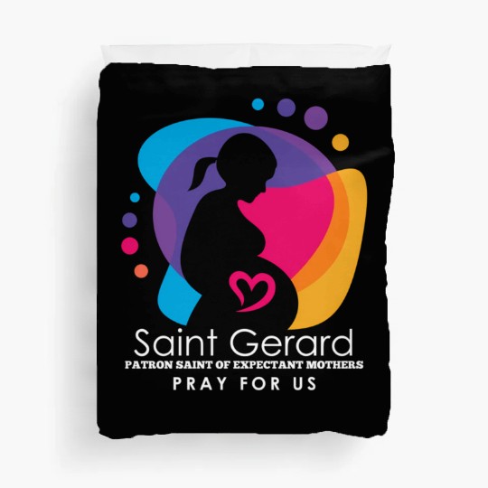 St Gerard Majella Catholic Patron Saint Of Expecta Duvet Covers