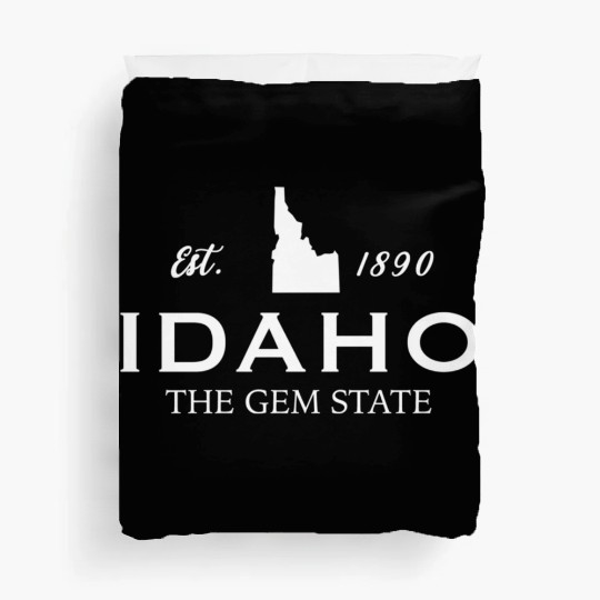 Idaho Est 1890 The Gem State Us Duvet Covers