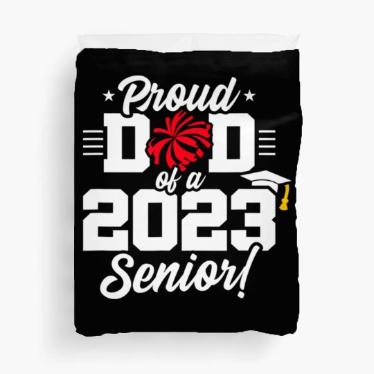 Senior Year - Cheerleading Dad - Class of 2023 - S Duvet Covers