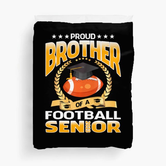 Proud Brother Of A Football Senior 2023 Graduation Duvet Covers