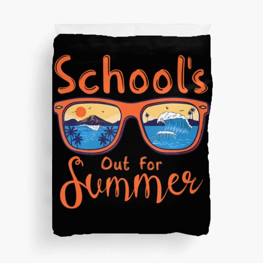 Substitute Teacher Life Hello Summer Tie Dye Summe Duvet Covers